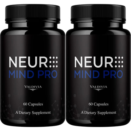 (2 Pack) Neuro Mind Pro Capsules - Official NeuroMindPro Supplement, Premium Formula, Natural Vitamins for Health & Wellness - 120 Capsules for 2 Months