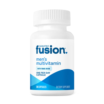 Bariatric Fusion One Per Day Bariatric Multivitamin with Iron for Men | with Prostate and Heart Support Vitamins* | Gastric Bypass and Sleeve Gastrectomy | 30 Capsules | 1 Month Supply