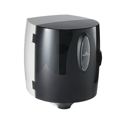 Universal Centerpull Paper Towel and Wiper Dispenser by GP PRO (Georgia-Pacific), Black, 54050, 10.25” W x 10.75” D x 12.625” H, 1 Dispenser