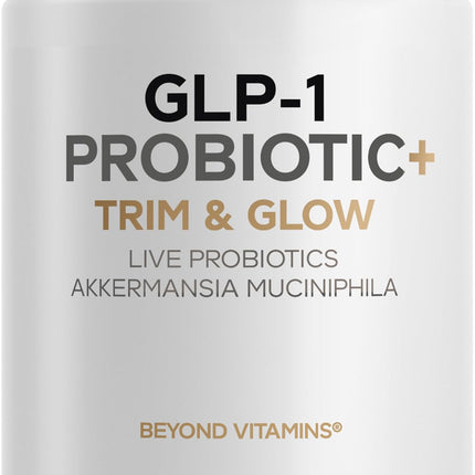 Codeage GLP-1 Probiotic+ - Live Probiotics Akkermansia, Clostridium, Bifidobacterium, Chicory Inulin Probiotic, Prebiotics & Postbiotics Supplement - 500 Million AFU - 30 Capsules