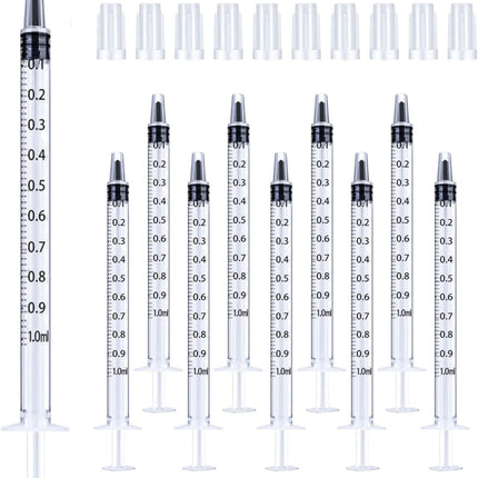 30Pcs 1ml Syringes with Cap Oral Dispenser Syringe