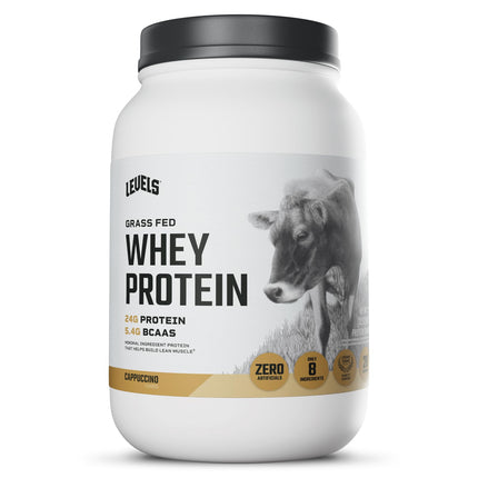 Levels Strawberry Banana 100% Grass Fed Whey Protein with Real Fruit, Single Serving, Undenatured, No GMOs