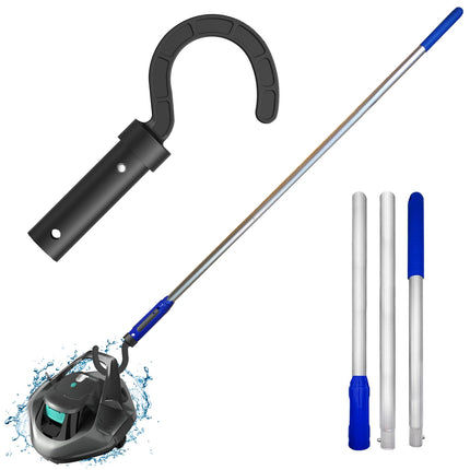 Hook for All Robotic Pool Cleaner with Swimming Pool Pole, Accessories Hook Customized for Pool Vacuum Robot Including Cordless,Above Ground and Underwater