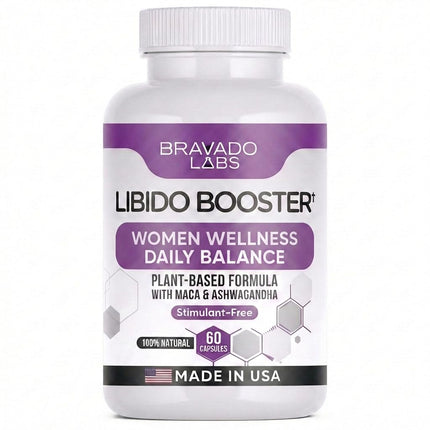 Female Libido Booster for Women – Advanced Women’s Intimacy & Confidence Support – Plant-Based Herbal Blend with Maca, Ginseng & L-Arginine – Made in USA – 60 Capsules