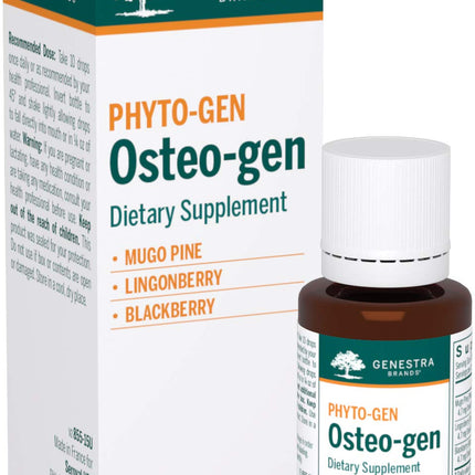 Genestra Brands Osteo-gen | Mugo Pine, Lingonberry, and BlackBerry Herbal Supplement | 0.5 fl. oz.