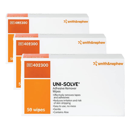 Uni Solve 402300 Adhesive Remover Wipe, Pack of 150