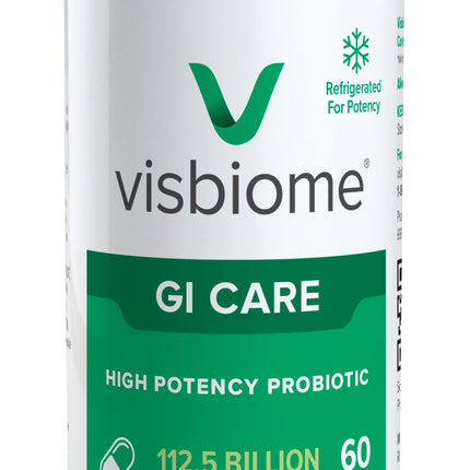 Visbiome® GI Care - High Potency Probiotic - 112.5 Billion CFU Live Probiotics, Original De Simone Formulation, Made in USA, 60 Capsules.