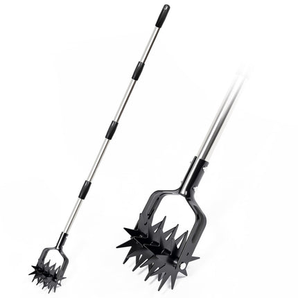 Joyhalo Rotary Cultivator Garden Tool Manual Hand Tiller