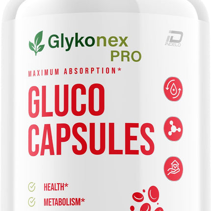 Glykonex Pro Capsules – Glyko Nex Pro Pills Advanced Formula, Natural Ingredients, Extra Strength for Health - 60 Capsules