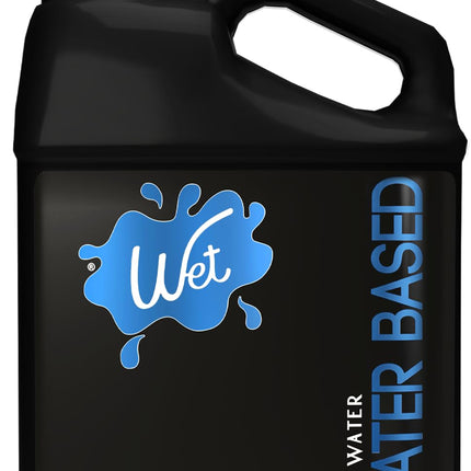 Wet Silver Water-Based Lubricant | Long-Lasting, Original Premium Formula | Vegan, pH-Balanced, Hypoallergenic, Paraben-Free, Non-staining | Lube for Men, Women & Couples, 128 fl oz