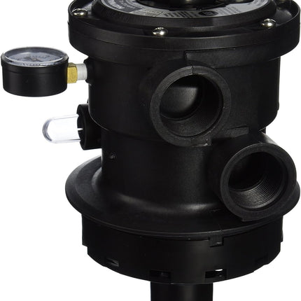 Hayward SP0714T VariFlo Top-Mount Multiport Valve, Black, 1-1/2-Inch-FIP