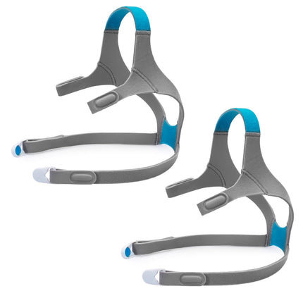 N20 Headgear Replacement Headgear for ResMed AirFit/AirTouch Nasal Mask Headgear Strap, Features Magnetic Headgear Clips - Airfit N20 and Airtouch N20 Headgear, Standard/Medium, Blue (2 Pack)
