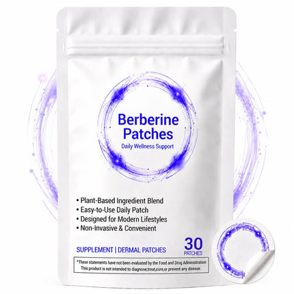 Yainmos Berberine Patches for Women and Men, New & Improved Berberine Patches with Plant Extracts, Applied to Various Parts of The Body (30 Count)