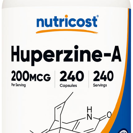 Nutricost Huperzine A Capsules 200mcg, 240 Capsules - Non-GMO, Vegetarian Friendly