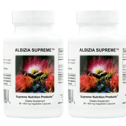 Supreme Nutrition Albizia Supreme, 90 Pure Silk Tree Bark Vegetarian Capsules (90 Count (Pack of 2))