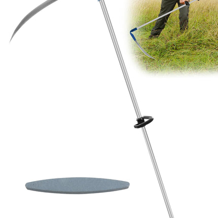 CGENWDCH 27" Scythe for Grass Cutting with 27" Steel Blade & 62" Handle