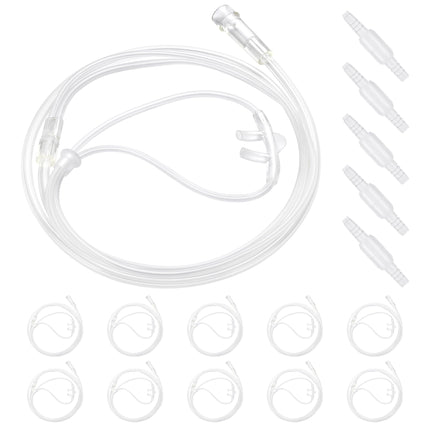 AHHALFFY 10 Pcs Canulas Nasales 4ft Super Soft,Nasal Cannulas for Oxygen,Oxygen Tubing for Adult