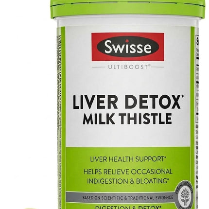 Swisse Milk Thistle Supplement – Liver Cleanse Detox & Repair with Turmeric & Artichoke Extract – Liver Health & Support Supplement for Men & Women, Vegan, 180 Tablets (90-Day Supply)