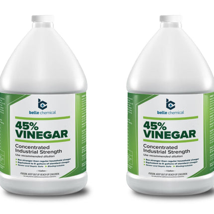 45% Pure Vinegar - Concentrated Industrial Grade (2-Gallons)