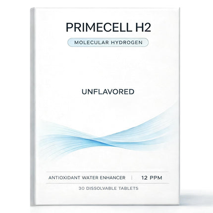 PRIMECELL H2 Molecular Hydrogen Tablets, Molecular Hydrogen Effervescent Tablets, Odorless, 12ppm Per Tablet, 30 Tablets