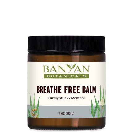 Banyan Botanicals Breathe Free Balm – 99% Organic, Natural Chest Rub with Eucalyptus & Menthol Crystals ­­– for Respiratory Relief & Easy Breathing – 4 oz. – Non GMO Sustainably Sourced Vegetarian