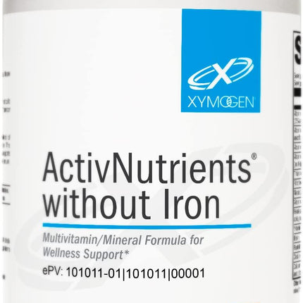 XYMOGEN ActivNutrients without Iron - No Iron Multivitamin for Wellness Support - Energy Production & Immune Support - Antioxidant Activity - Gluten-Free & Dairy-Free - 240 Count