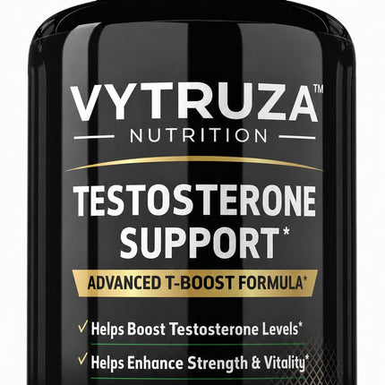 VYTRUZA Testosterone Supplement for Men - Advanced T-Boost Formula for Energy, Strength, Stamina* - Natural Testosterone Booster for Men Muscle Growth Support* - 90 Capsules
