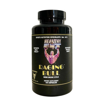 Healthy 'N Fit Raging Bull Mega Orchic - 120 Capsules (40 Day Supply) Premium Raw Orchic Glandular, Increase T Naturally