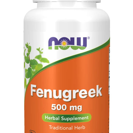 NOW Foods Fenugreek 500 mg Caps, 2 pk