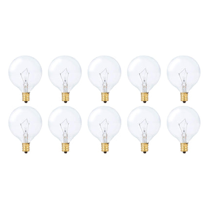 Simba Lighting Aromatic Wax Warmer Small Globe G16.5 25W E12 2700K, 10 Pack