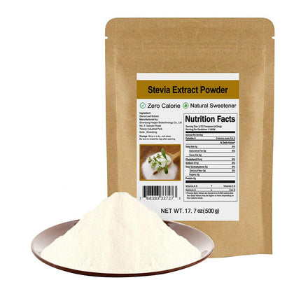 CCnature Pure Stevia Extract Powder without Erythritol 17.7oz(500g) - Highly Concentrated Stevia Powder Sweetener, Zero Calorie, No Artificial, Natural Sugar Alternative