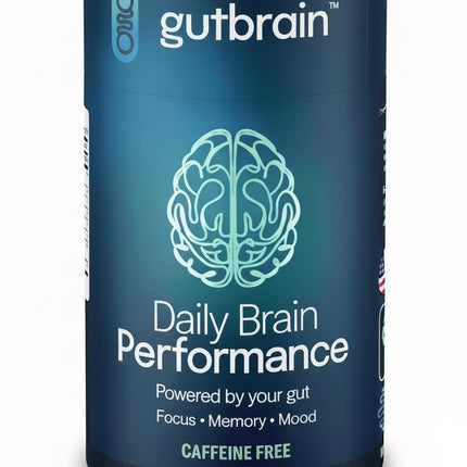 GutBrain Brain Supplement for Memory and Focus with Probiotics, Advanced 2 in 1 Nootropic Brain Support for Mental Clarity, Caffeine Free Doctor Formulated Supplement, 60 Capsules