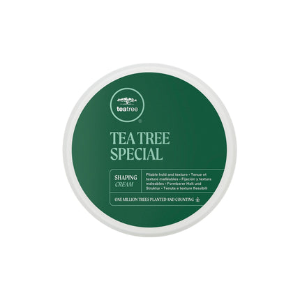 Tea Tree Shaping Cream, Hair Styling Cream, Long-Lasting Hold, Matte Finish, For All Hair Types, 3 oz