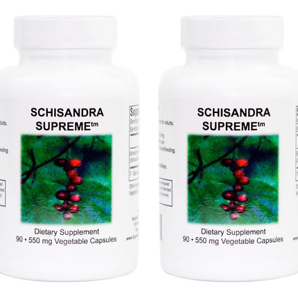 Supreme Nutrition Schisandra Supreme, 90 Pure Schisandra Fruit Vegetarian 90 Capsules (Pack of 2)