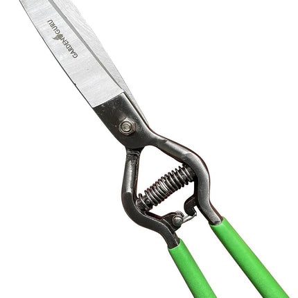 GARDEN GURU Hand Grass Clipper Scissors – Classic Forged Steel Grass Shears Pruners – Comfort Grip Handles – Perfect for Hand Edging Lawn, Trimming Shrubs & Flowers, Gardening, Landscaping
