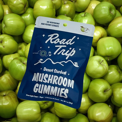 Road Trip - Desert Stardust - Mushroom Extract Gummies - Nootropic Blend - (3-Packs, Green Apple)