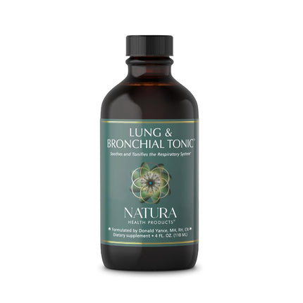 Natura Health Products Lung & Bronchial Tonic - Soothes and Tonifies the Respiratory System - Featuring Mullein Leaf Extract, Thyme, Fenugreek, Lobelia and Plantain (4 Fluid Ounces)