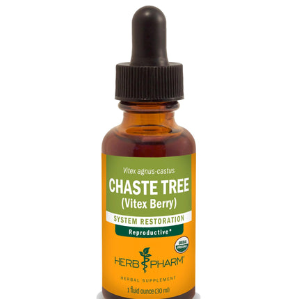 Herb Pharm Chaste Tree Liquid Extract for Female Reproductive System Support - 1 Ounce (DCHASTE01)
