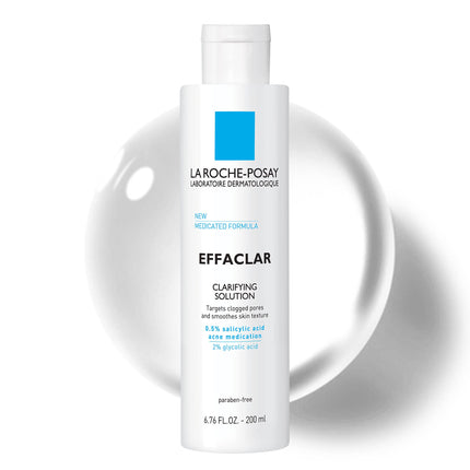 La Roche-Posay Effaclar Clarifying Solution Salicylic Acid Toner, 6.7oz