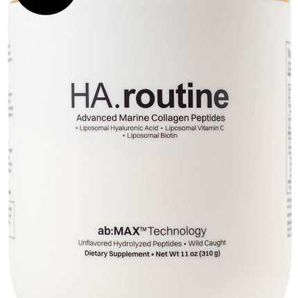 Haroutine Advanced Marine Collagen Peptides Powder + Liposomal Vitamin C, Hyaluronic Acid & Biotin, Type I Collagen Supplement for Skin, Hair, Nails, Joint & Gut Health, Unflavored-Packaging May Vary