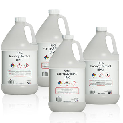 High Impact 99% Liquid Isopropyl Alcohol (IPA) Liquid Gallon - Pack of 4