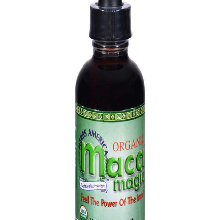 Maca Magic: 100% Organic Liquid Extract (2oz) Peruvian Premium Grade Maca - Full Spectrum Blend of Black Maca, Red Maca, Purple Maca, and Yellow Maca - Certified Organic - Raw Vegan