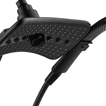 BRIGHT SHOWERS High Pressure Shower Head with Handheld, Oil Rubbed Bronze Dual Showerhead Combo with Rainfall Spray, Detachable Hand Held Shower, 60" Stainless Steel Hose