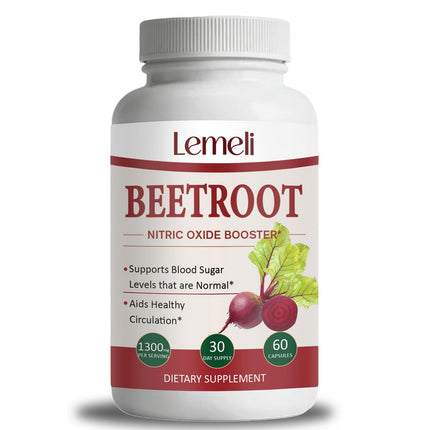 Morvyn Lemeli Beetroot 1300mg,Pure, Non-GMO & Gluten Free, Beet Root Supplement- 60 Capsules
