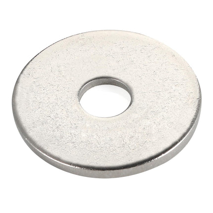 50 PCS 1/4" Stainless Flat Washers, 1" Outer Diameter, 18-8 (304) Stainless Steel Metal Washers for Screws and Bolts