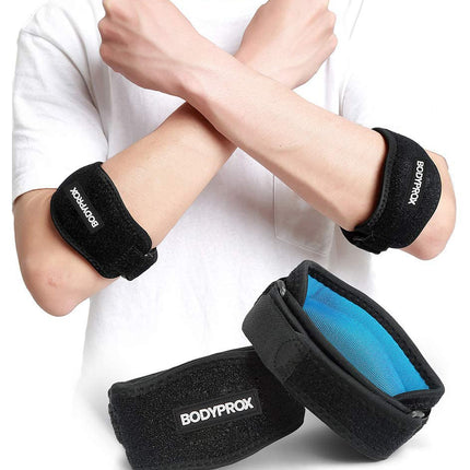 Bodyprox Elbow Brace 2 Pack for Tennis & Golfer's Elbow Pain Relief