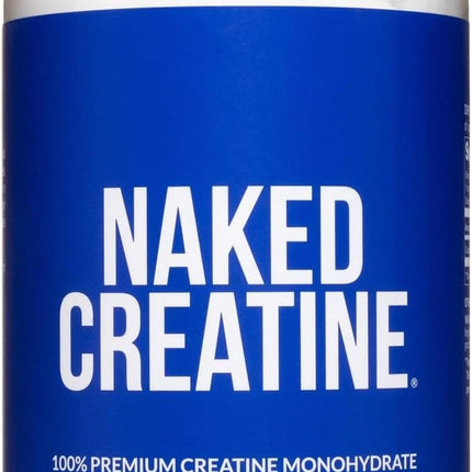 NAKED Pure Micronized Creatine Monohydrate Powder - NSF Certified, Unflavored, 500g, 1.1lb Bulk - Vegan, Non-GMO, Gluten-Free, Soy-Free, No Fillers, Supports Muscle Growth & Strength - 100 Servings