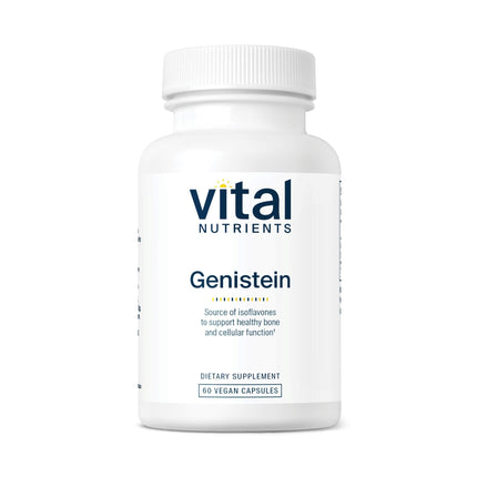 Vital Nutrients Genistein - Easily Absorbed Isoflavones for Bone Health Support* - Vegan Supplement - Gluten and Dairy Free - Non-GMO - 60 Capsules