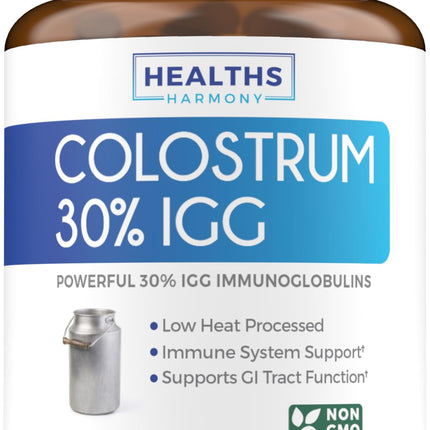 Bovine Colostrum for Women - Colostrum Supplement with 1,000mg per Serving and 30% IgG Immunoglobulins from First Milking - Low Heat Processed for Maximum Potency Non-GMO & Made in the US (1 Month)