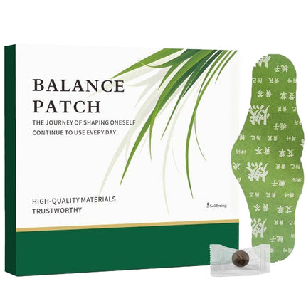 FTKV Japanese Herbal Balance Patch, Plant-Based Ingredients, Comfortable Adhesive Design, Easy Topical Use, 1 Boxes, 5 Patches (1)